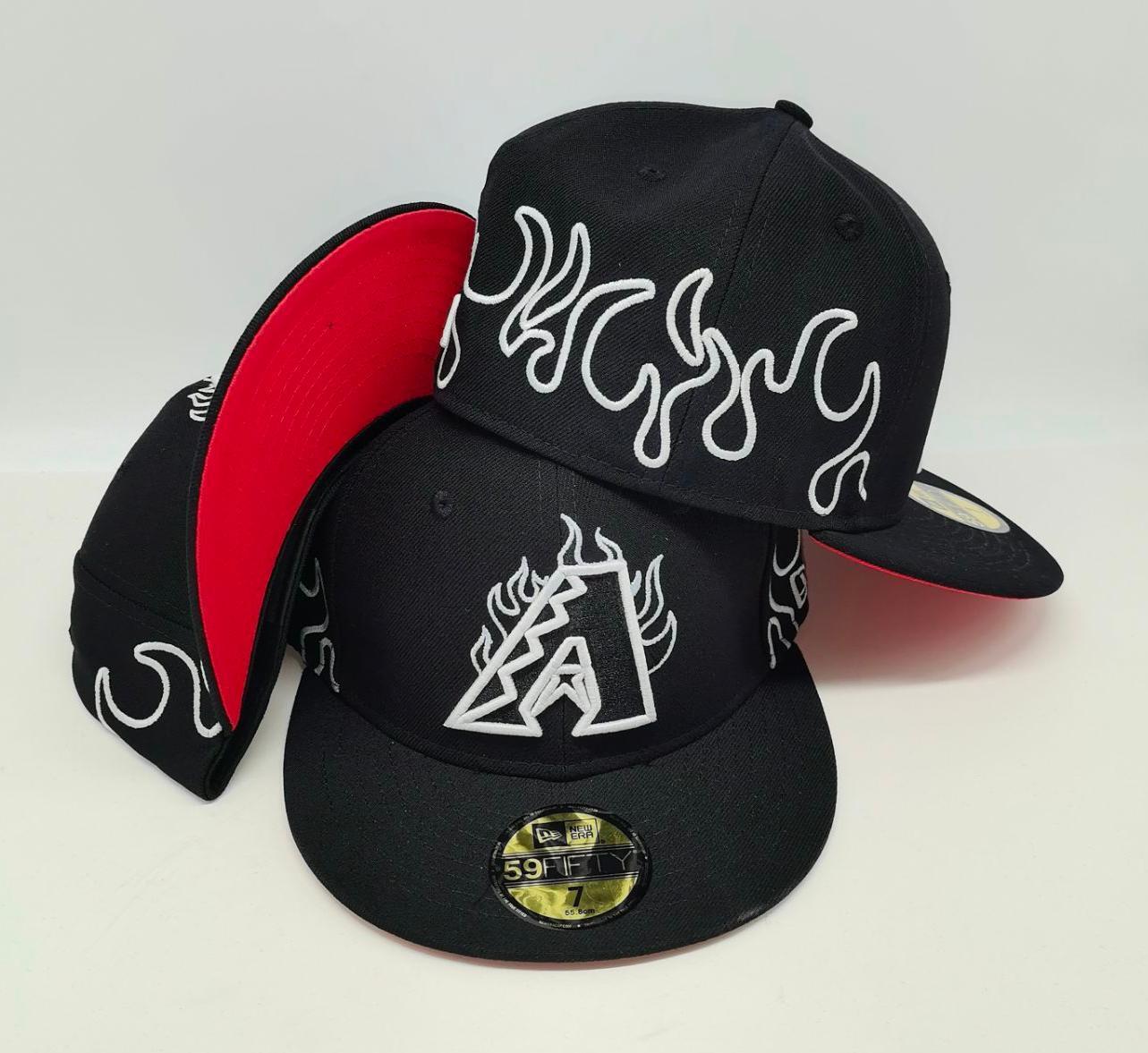 Arizona Diamondbacks × Inferno Flames Edition – כובע פרימיום רקמה להבות 59FIFTY
