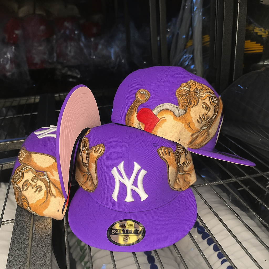 כובע מלאכים סגול