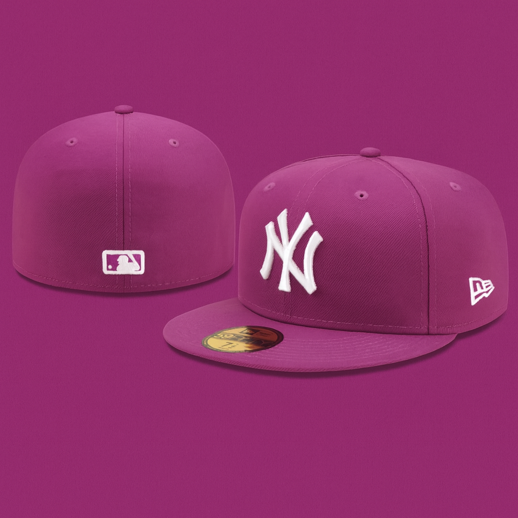 NY Yankees × Purple Edition – כובע פרימיום 59FIFTY סגול עז