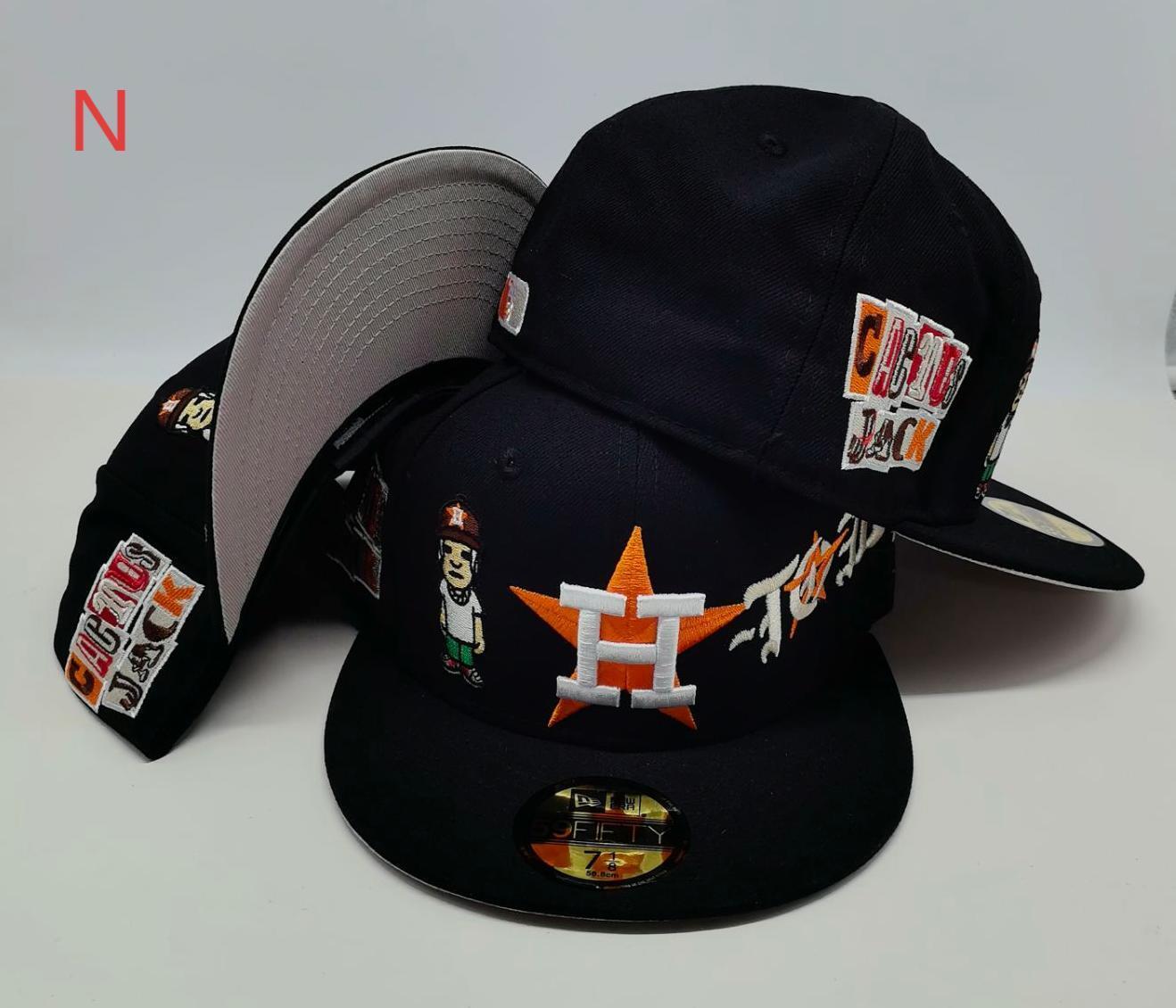 Houston Flames × Cactus Jack Tribute – Premium Black Edition 59FIFTY