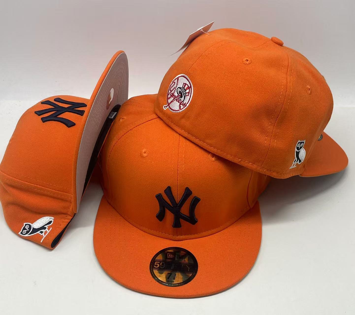 NY Yankees × Orange Edition – כובע פרימיום 59FIFTY כתום