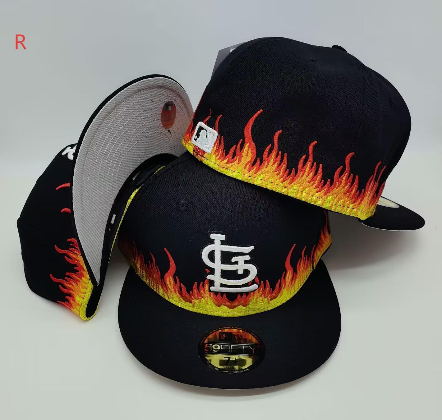 St. Louis Flames × Black Heat – כובע פרימיום רקמה אש 59FIFTY