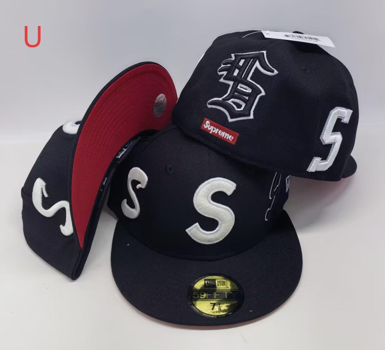 כובע Supreme שחור אותיות S