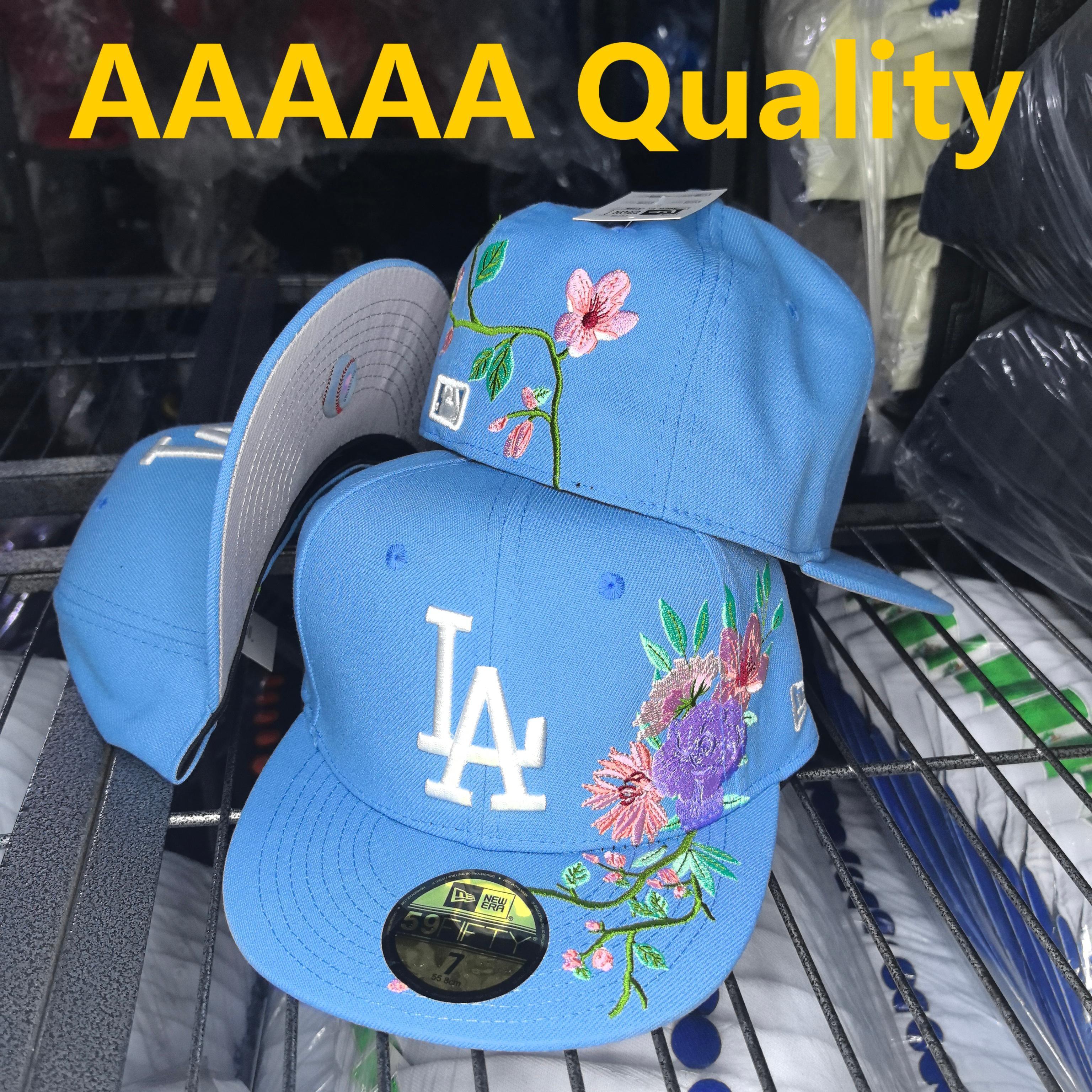 כובע LA פרחים תכלת