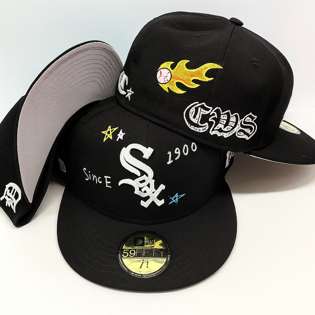 Chicago White Sox × Graffiti Flames Edition – כובע פרימיום רקמה גרפיטי 59FIFTY