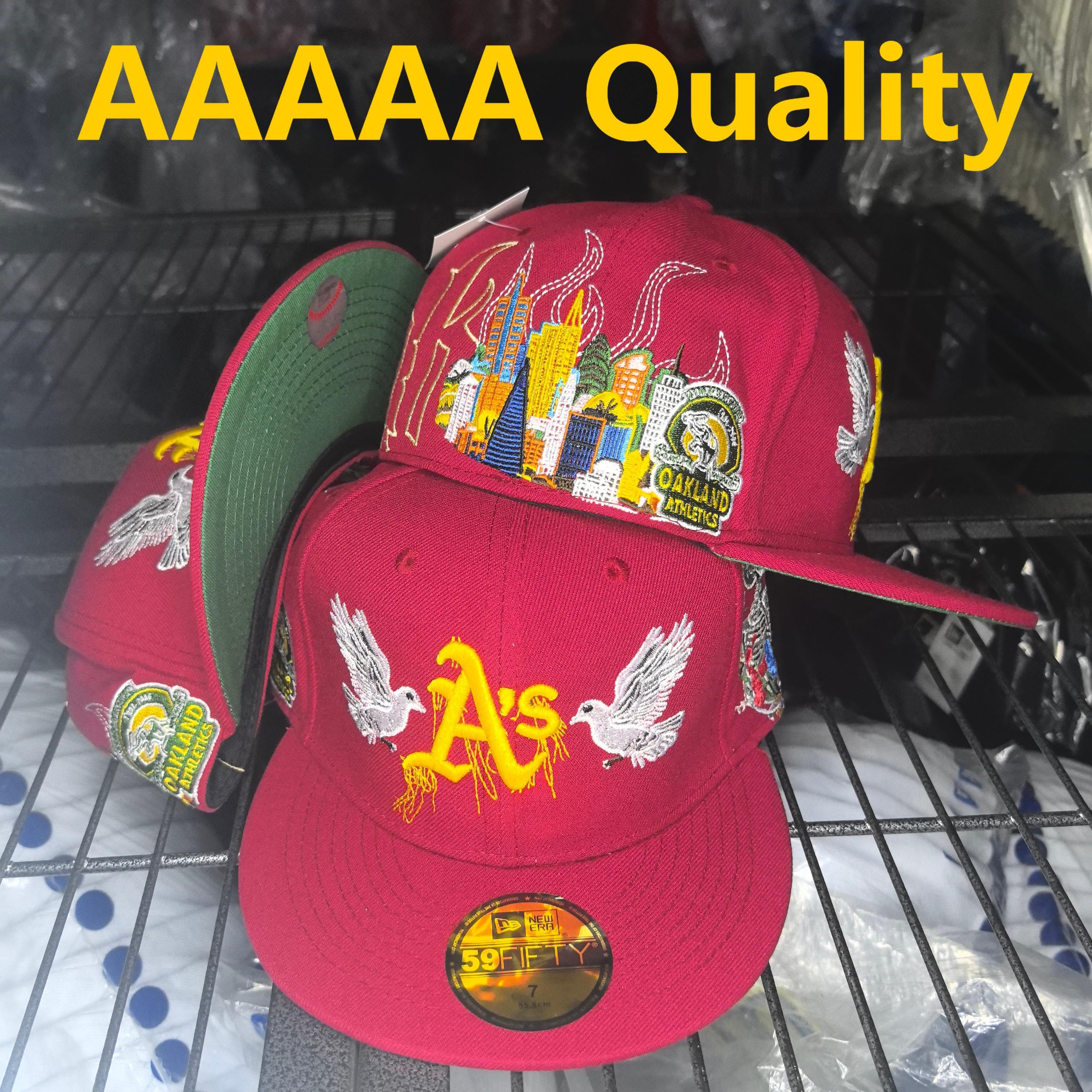 Oakland A’s Skyline × White Wings – כובע פרימיום בורדו 59FIFTY