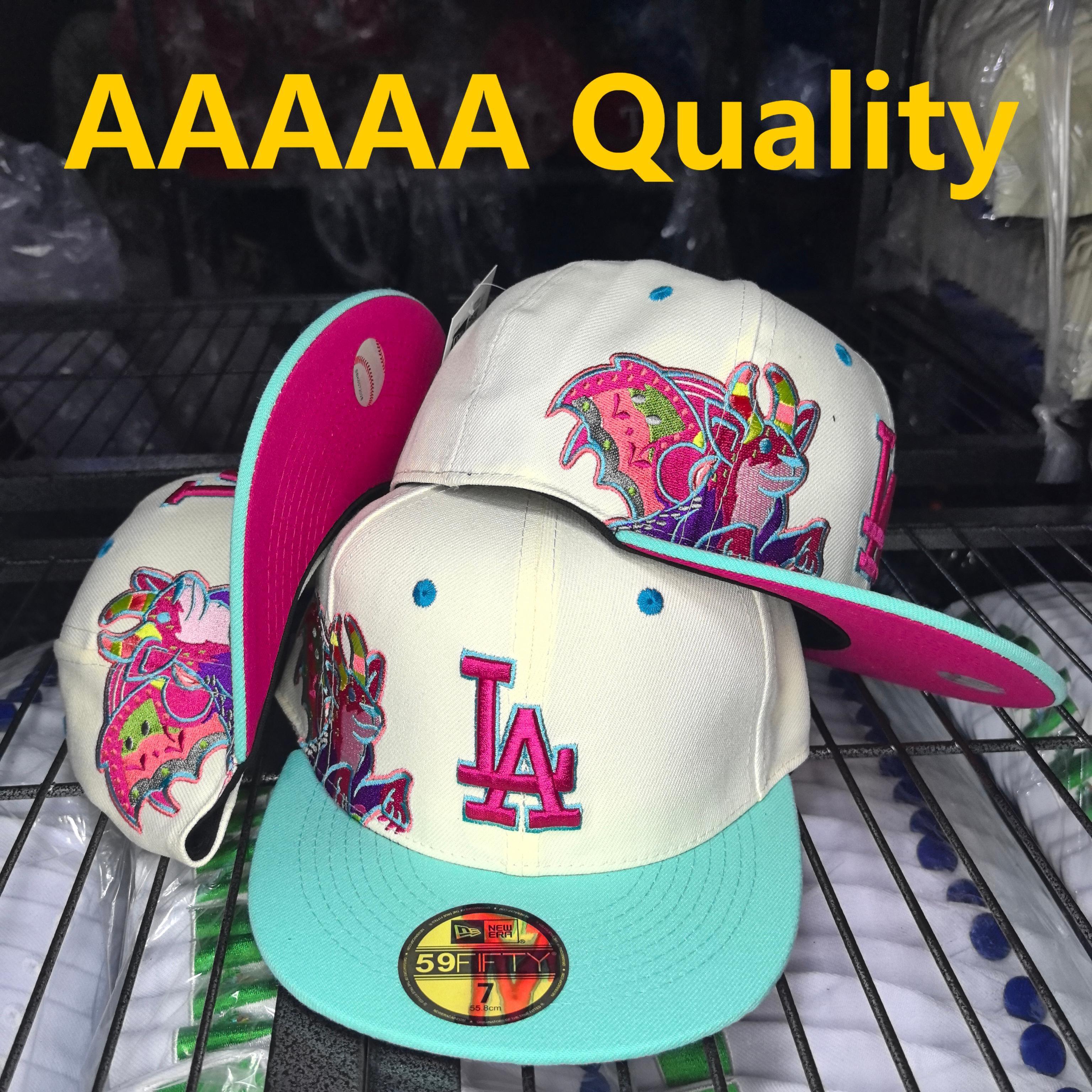 כובע דרגון לוס אנג׳לס לבן־טורקיז