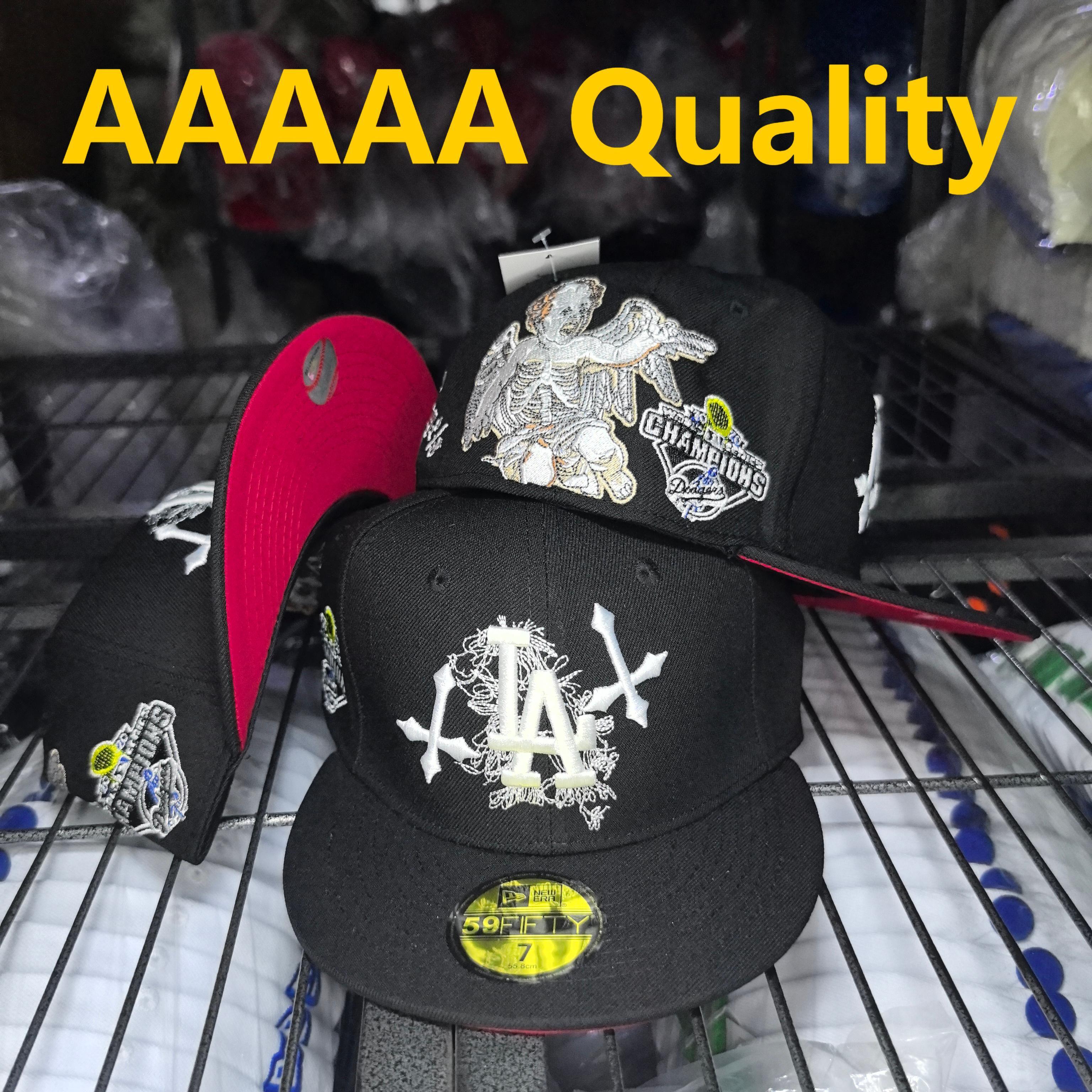 LA × Born N' Raised Red Edition – כובע פרימיום רקמה לבנה 59FIFTY