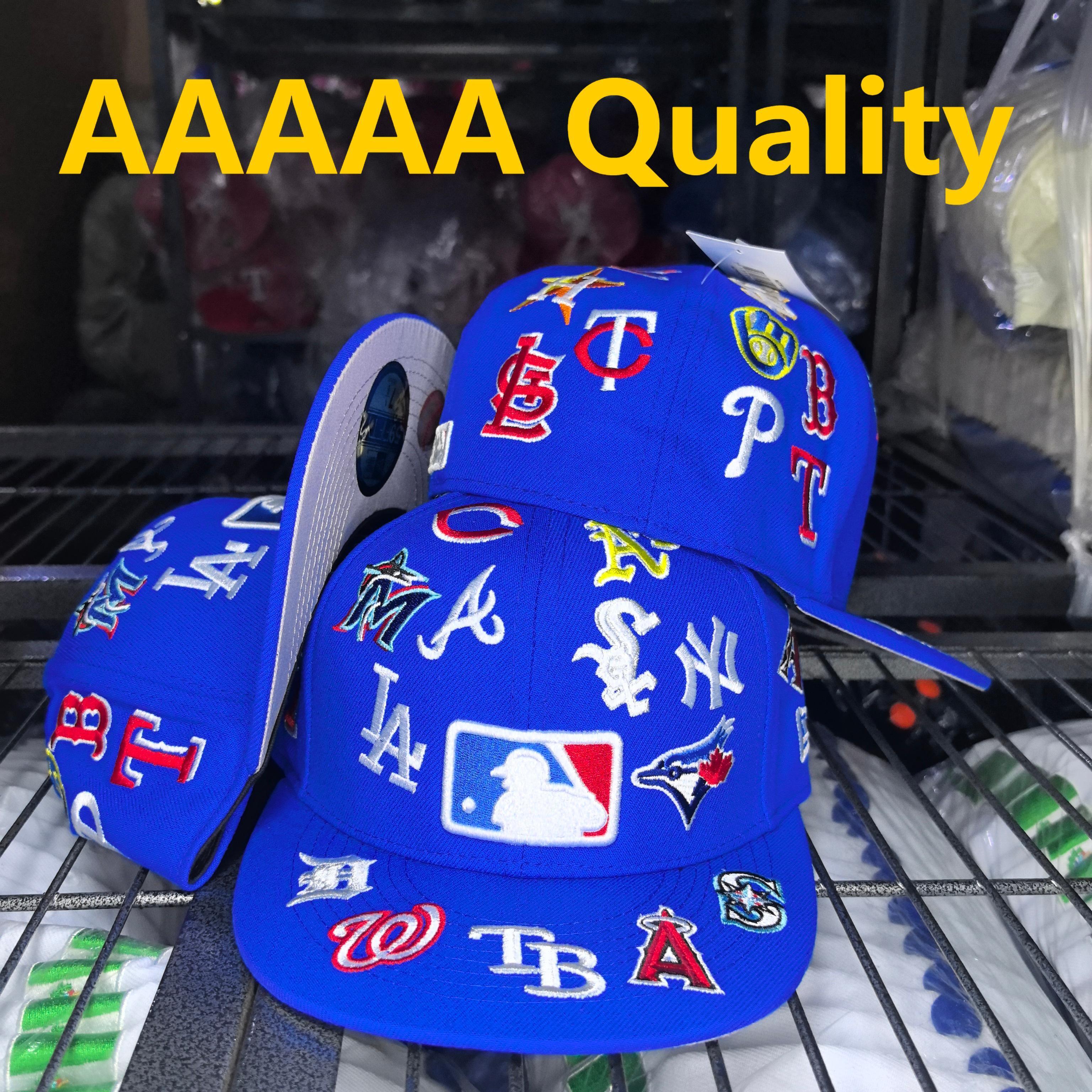 כובע MLB מולטי לוגואים כחול