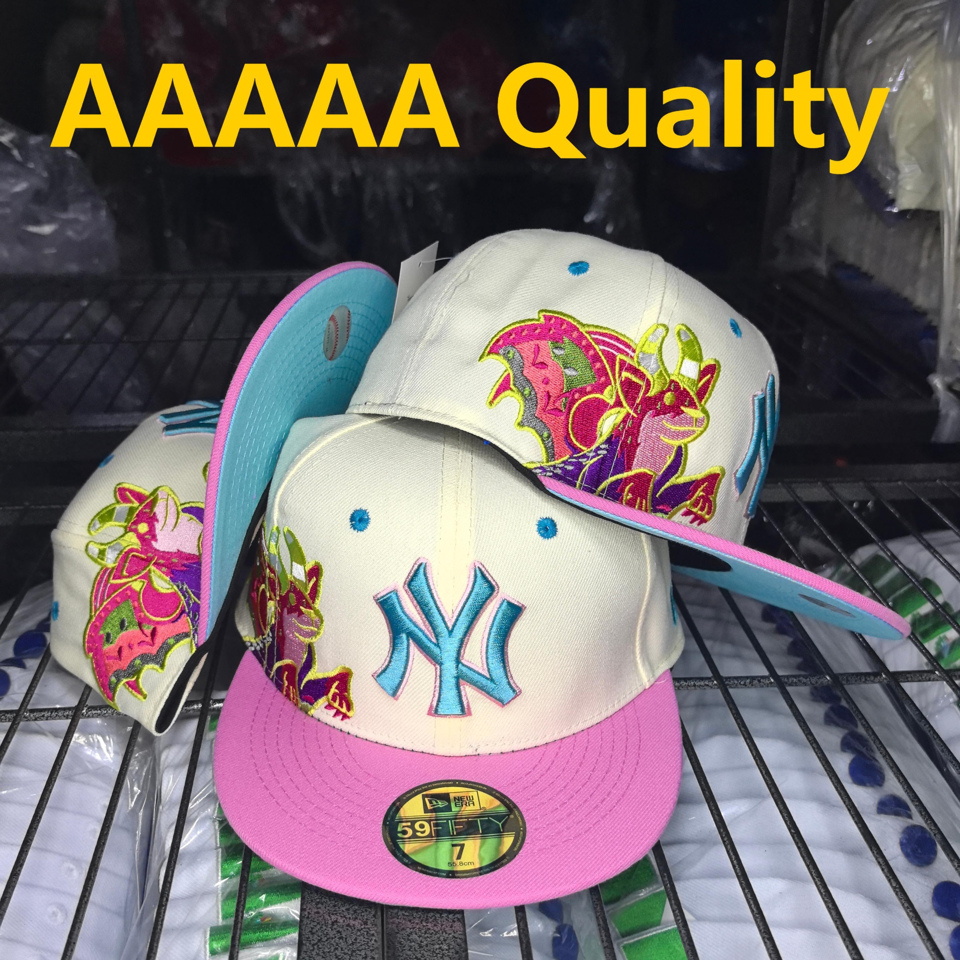 כובע דרגון ניו יורק לבן־ורוד