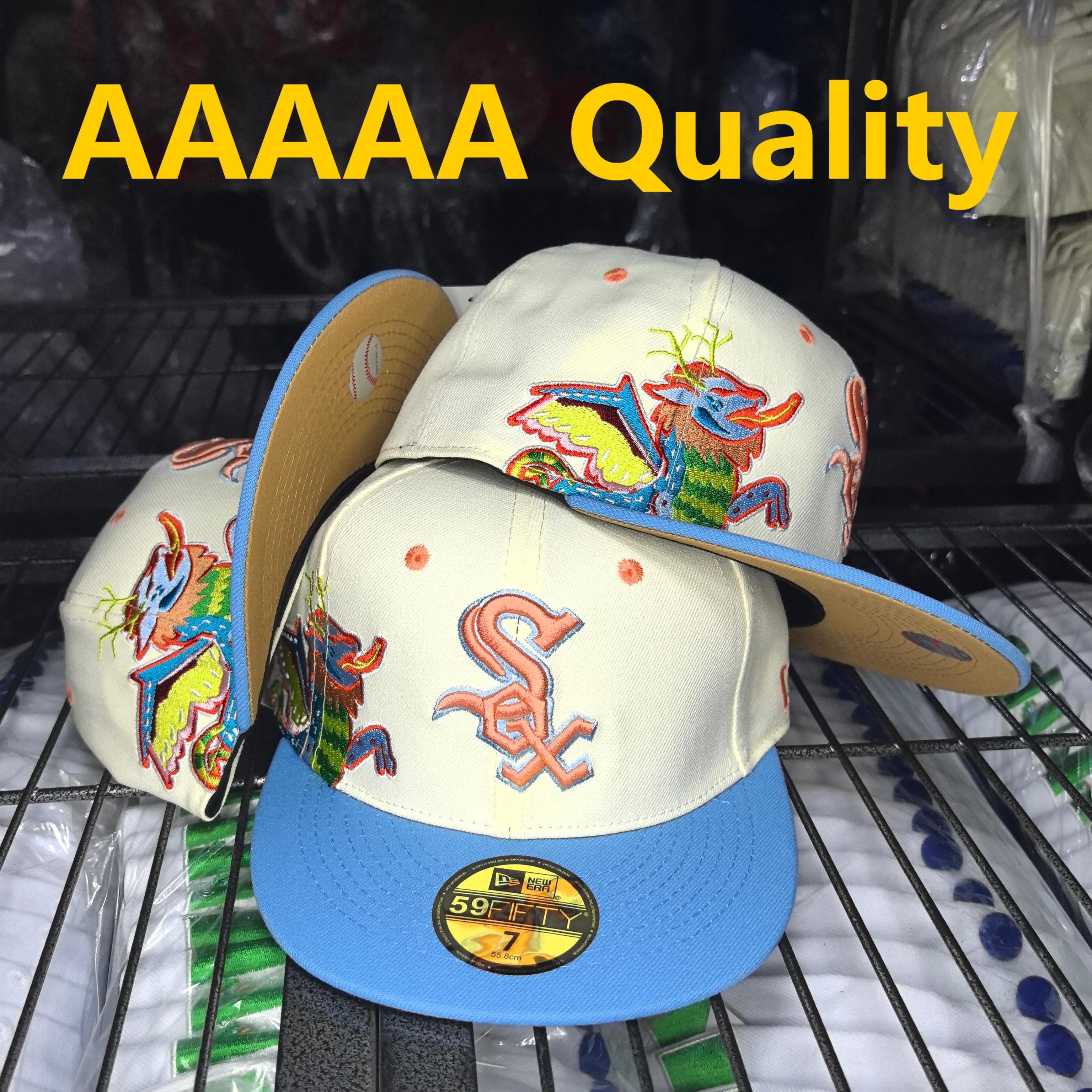 כובע דרגון שיקגו לבן־תכלת