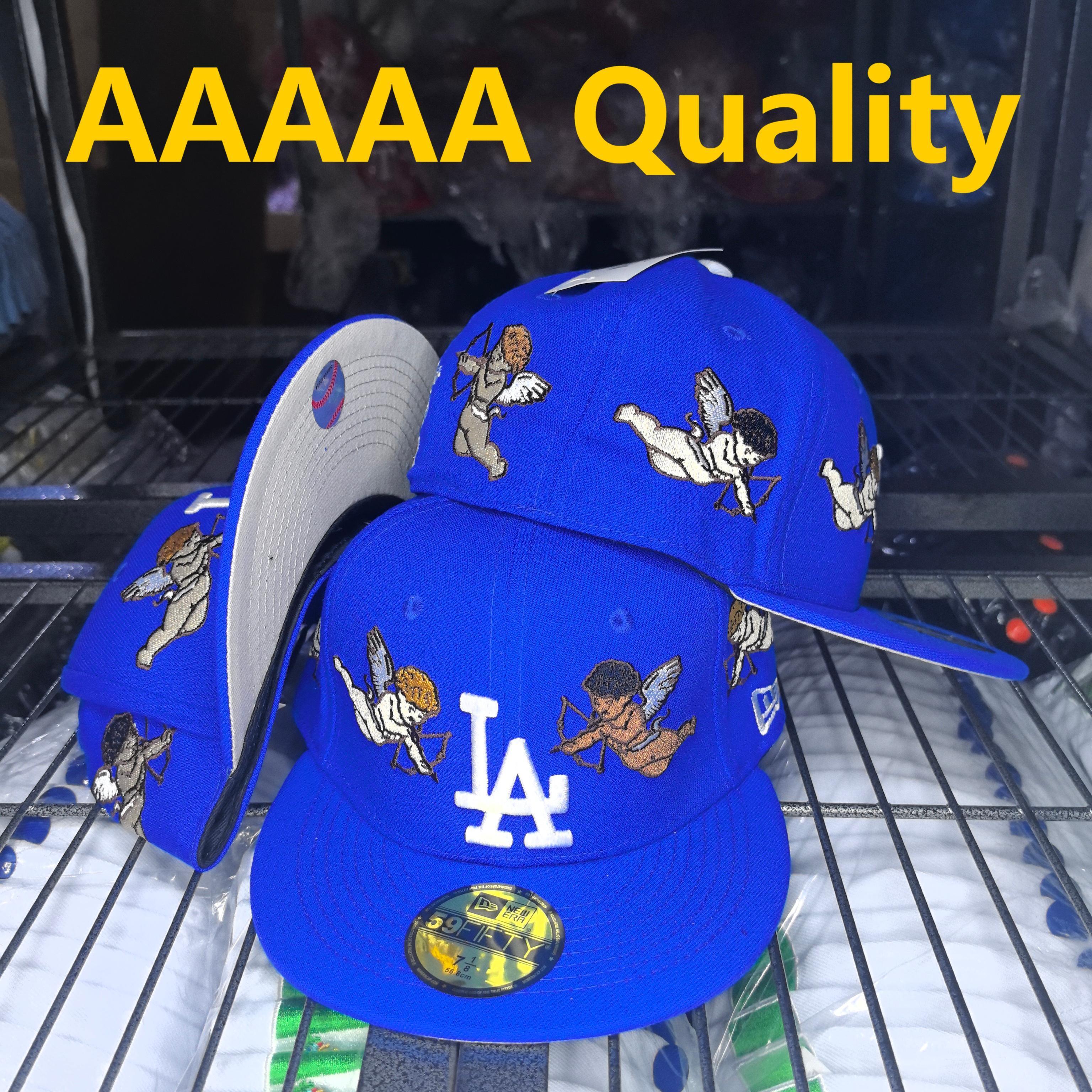 LA Dodgers × Blue Cupid Angels – כובע פרימיום רקמה מלאכים 59FIFTY